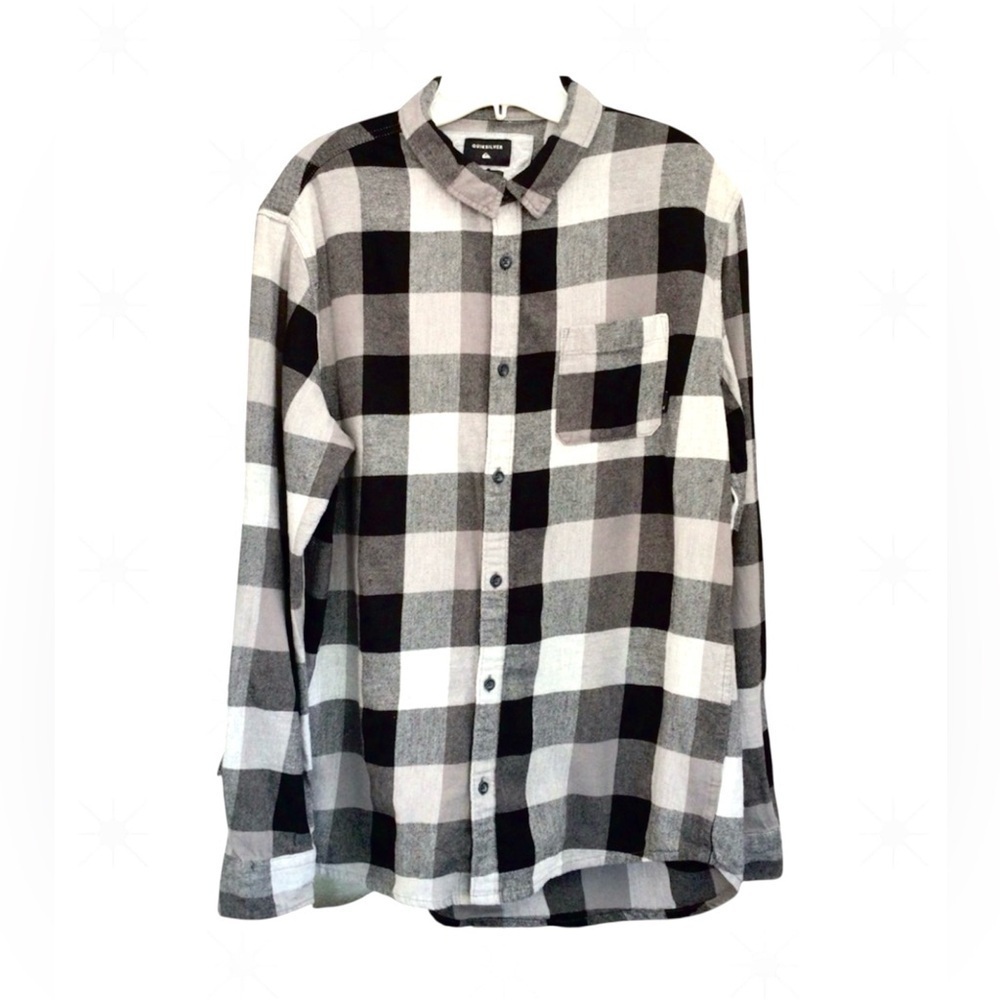 Quiksilver plaid long sleeve shirt